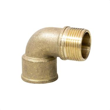 Imagem de Cotovelo Macho X Fêmea De 3/4 Em Latão Amarelo