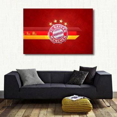 Imagem de Quadro decorativo Bayer Futebol Alemão com Tela em Tecido