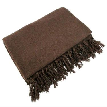 Imagem de Manta Para Sofá Em Algodão Marrom Tabaco Gigante 2,40 X 1,80