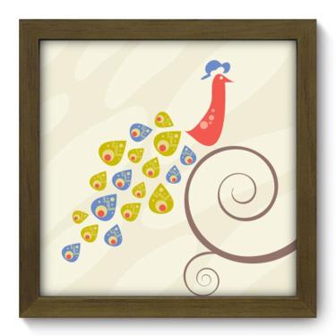 Imagem de Quadro Decorativo - Pavão - 22cm x 22cm - 025