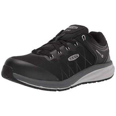 Imagem de KEEN Utility Tênis de trabalho masculino Vista Energy Low HeightSneakerComposite ToeESD, Vapor/Preto, 15 Wide