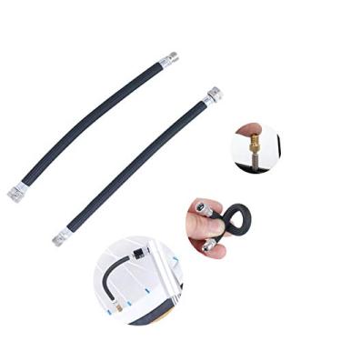 Imagem de Mangueira extensora de bomba de ar Anday para bicicleta Mountain Road Bike com adaptador de válvula Presta de latão, pacote com 2