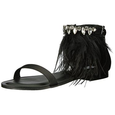 Imagem de Steve Madden Sandália rasteira feminina Adore, Preto, 7