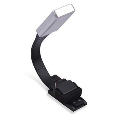 Imagem de Kiboule Indicador de luz Luz de leitura recarregável para cuidados com os olhos Lâmpada LED de 3 cores de temperatura variável com grampo magnético duplo para leitura na cama