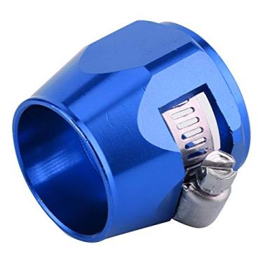 Imagem de Aramox Hose Finishing Clamp,12AN Aluminum Alloy Hose Finisher Clamp Connector Finishing Clip for Fuel/Oil//Gas/Air Flexible Tube(Blue)