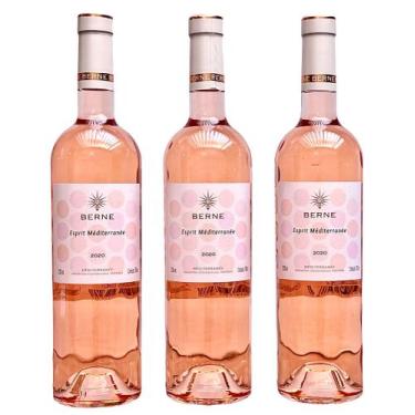 Imagem de Vinho Berne Esprit Mediterranée Rosé  Kit Com 3 Garrafas  Oferta