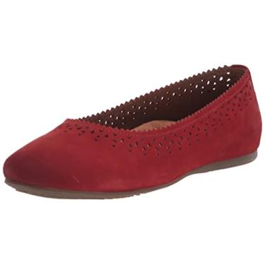 Imagem de SoftWalk Sapatilha de balé feminina, Nobuck vermelho, 36