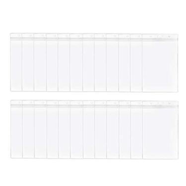 Imagem de Suporte de crachá transparente extra grande de 16,5 x 11,4 cm para passaporte, dinheiro, bilhete de avião, recibos, cartão de crédito, etc.