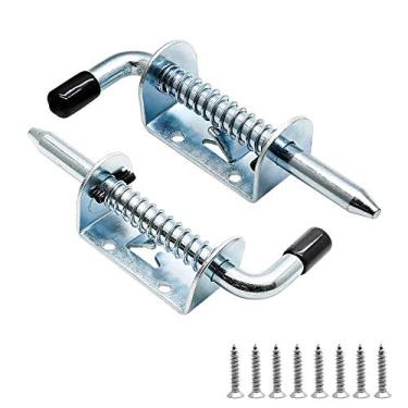 Imagem de Bonsicoky 2 pinos de trava com mola, 12,7 cm 304 de aço inoxidável com trava rápida para portão de galpão de porta, portão de reboque