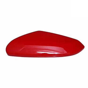 Imagem de TOTMOX Carcaça do espelho retrovisor, capa do espelho retrovisor lateral da porta, compatível com Honda Civic 10th 2016-2020, lado esquerdo do motorista vermelho