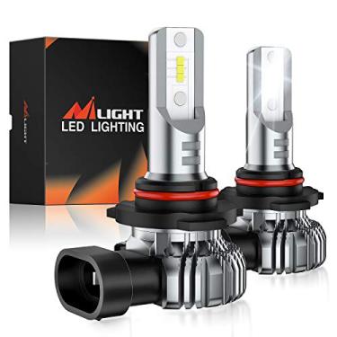 Imagem de Nilight Lâmpadas de neblina LED EF1 H10, 200% de brilho, 4000 lúmens, 6000K branco frio, substituição de halogênio 1:1 tamanho mini, kit de conversão DRL 9145/9140, pacote com 2