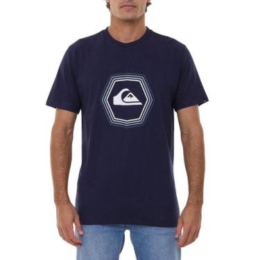 Imagem de Camiseta Quiksilver New Noise Masculina Azul Marinho