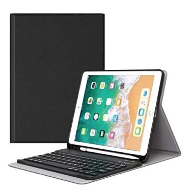 Imagem de Capa Case para ipad 7/8 com teclado 10.2 pol (rosa)