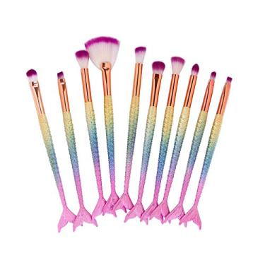 Imagem de Pincéis para Maquiagem Maange - Sereia - 10 Peças