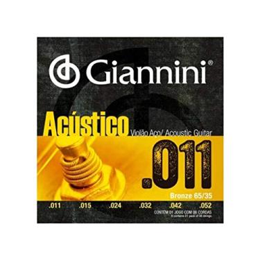 Imagem de Encordoamento Gioannini Acustico Violao 011 Gespw Aco
