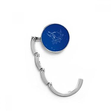 Imagem de Gancho de mesa com padrão de constelação Taurus Star Universe, gancho decorativo dobrável