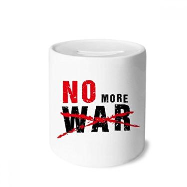 Imagem de DIYthinker Caixa de dinheiro No More War Love Peace World caixa de cerâmica porta-moedas presente de cofrinho