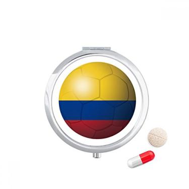Imagem de Caixa de armazenamento de medicamentos com bandeira nacional da Colômbia de futebol americano