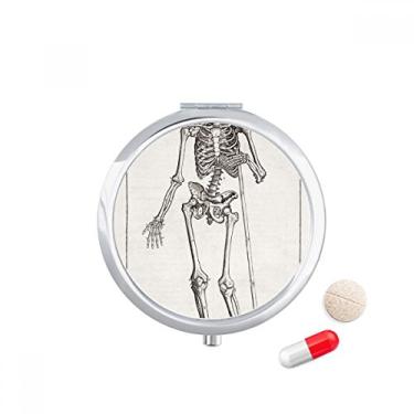 Imagem de Decoração de esqueleto humano, caixa de armazenamento de remédios