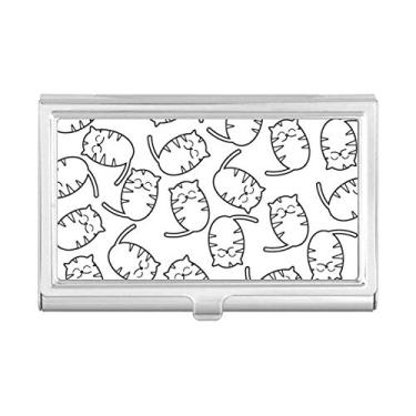 Imagem de Capa para Cartão de Visita Porta Cartão com Desenho de Gato Sorridente