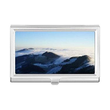 Imagem de Porta-cartões de visita Mountain Sky Clouds Fog Nature Town