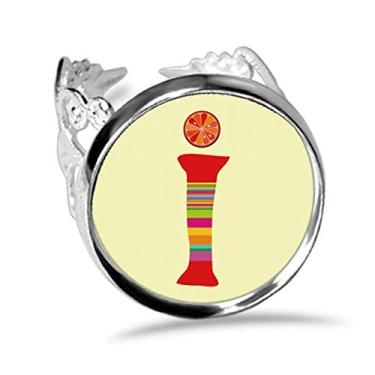 Imagem de DIYthinker I Alfabeto Laranja Fruit Lindo Padrão Anel Amor Casamento Noivado