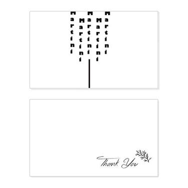 Imagem de Martini With Its Cup Cartão de agradecimento aniversário aniversário comemorações casamento agradecimento