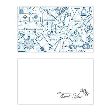 Imagem de Tabela de mecânica eletromagnética azul cartão de agradecimento aniversário aniversário saudações casamento agradecimento