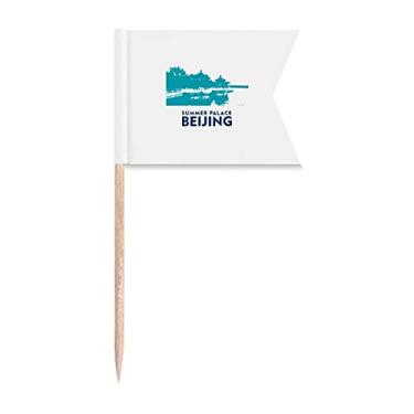 Imagem de Summer Place - Sinalizadores de palitos de dente chineses de turismo urbano de Pequim para festas, bolos, comidas de queijo