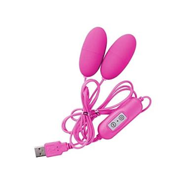Imagem de Vibrador Ovo Poderoso USB Duplo Vibratório 10 Velocidade Clitóris Estimulador Ponto G Brinquedos Sexuais Zatla Shop (Rosa)