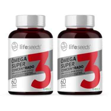 Imagem de Ômega 3 Super Concentrado EPA 660mg DHA 440mg - Certificação Internacional MEG-3 – 2 Potes – 120 Cápsulas