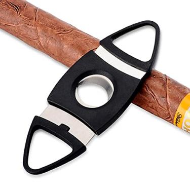 Imagem de Cortador de Charuto Em V Guilhotina Profissional Preto