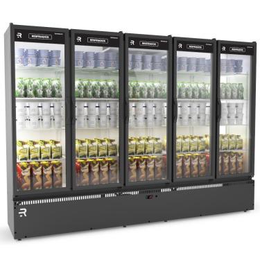 Imagem de Auto Serviço Vanguard Resfriados 5 portas Preto/Branco ASVR5P 220V - Refrimate