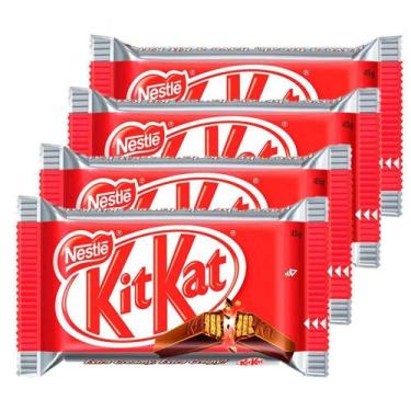 Imagem de Chocolate Nestlé Kit Kat 45G  Kit Com Quatro Unidades