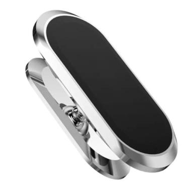 Imagem de Suporte de Celular com imã magnético para Carro com design moderno e giratório 360 graus compatível com qualquer modelo: A solução perfeita para manter seu celular seguro em qualquer modelo de carro
