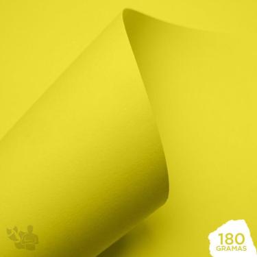 Imagem de Papel Color Pop 180G A4  Amarelo Candy  25 Folhas