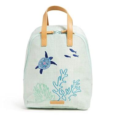 Imagem de Vera Bradley Mochila feminina Straw Mini Beach Totepack, Turtle Dream, One Size