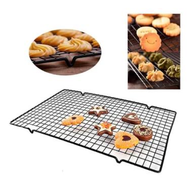 Imagem de 2 Grades antiaderente para resfriar pães, bolos, doces, biscoitos, cupcakes e salgados