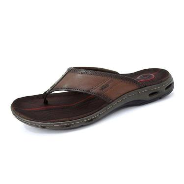 Imagem de Chinelo de Dedo Masculino Conforto Couro Pegada 530641