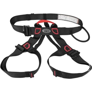 Imagem de Equipamento de escalada para rapel protege a cintura engrossar e engrossar equipamento de rapel durável mais largo dispositivo de cinto de espessura ajustável para treinamento ao ar livre arborista