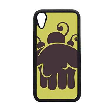 Imagem de Capa para iPhone XR Cherry Ice Cream Melting Outline para proteção de telefone Apple