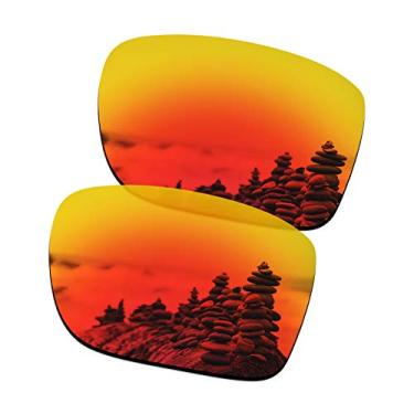 Imagem de SmartVLT Lentes de reposição polarizadas revestidas AR, vermelho fogo para Oakley Holbrook Metal OO4123