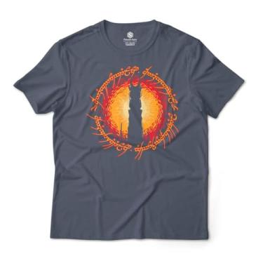 Imagem de Camiseta Unissex Mordor Ring O Senhor dos Anéis (BR, Alfa, M, Regular, Cinza Chumbo)
