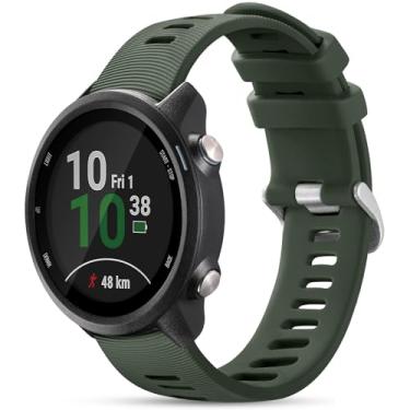 Imagem de GEAK Pulseira de relógio compatível com Garmin Forerunner 245, pulseiras esportivas de 20 mm para Garmin Venu/Venu SQ, pulseira Forerunner 265/55, pulseira de substituição para Galaxy Watch 6/5/4