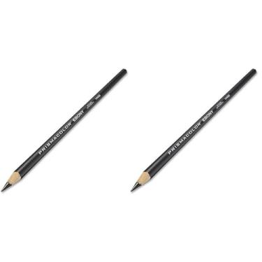 Imagem de Prismacolor Lápis de desenho de grafite ébano, preto, caixa com 12 unidades (pacote com 2)