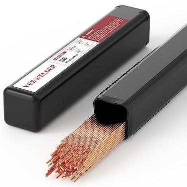 Imagem de YESWELDER Haste de soldagem TIG de aço suave ER70S-6 1/16" x 16" 2,3 kg