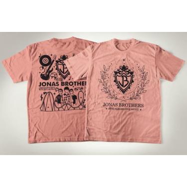 Imagem de Camiseta De Algodão Banda Jonas Brothers Pop Rock - Porto Stamp