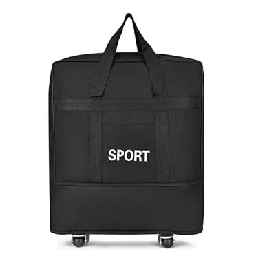 Imagem de CIADAZ Mala de viagem expansível Bolsa de bagagem com rodinhas dobrável para viagens de negócios