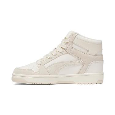 Imagem de PUMA Tênis feminino Rebound Layup, Mashmallow Warm White-Alpine Snow-Sugar Ammond, 36