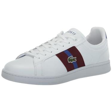 Imagem de Lacoste Tênis masculino Carnaby Pro Cgr 124 1 SMA, Branco/Dk Blu, 12.5